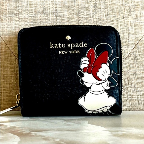 Kate Spade ♠️ Minnie Mouse black wallet - Picture 3 of 9